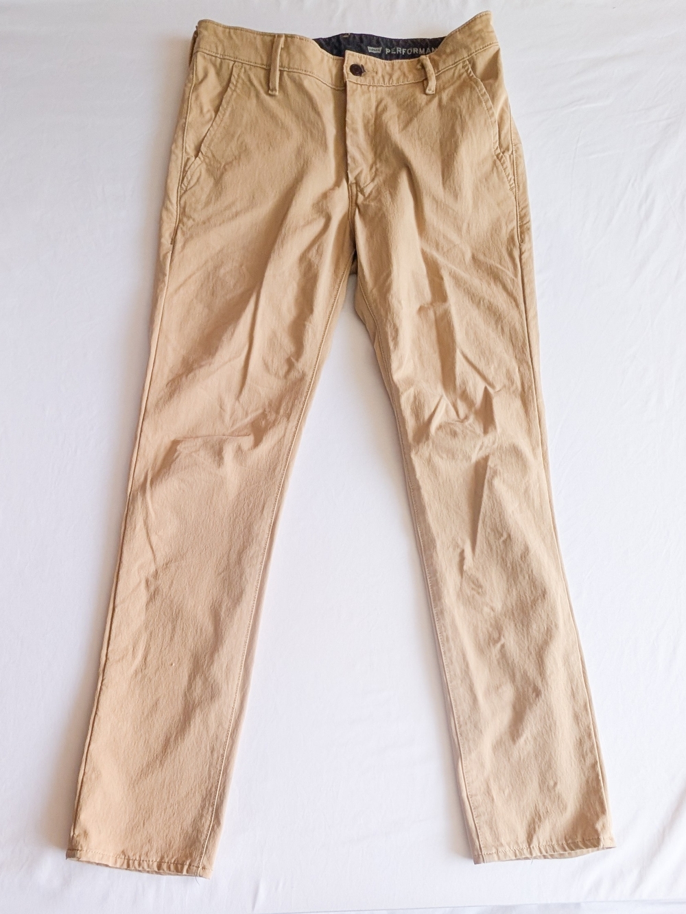 Levi's Premium Men's Khaki Stretch Performance Water Resistant Chino Pants 32x32